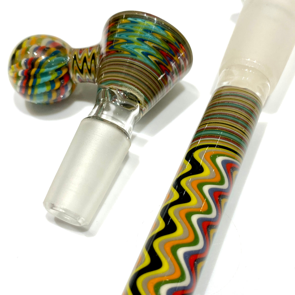 Worked Slide and Downstem Set with Stock Factory Joints