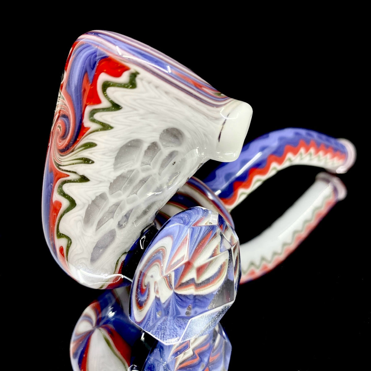 Red/White/Blue Line Work Sherlock Pipe