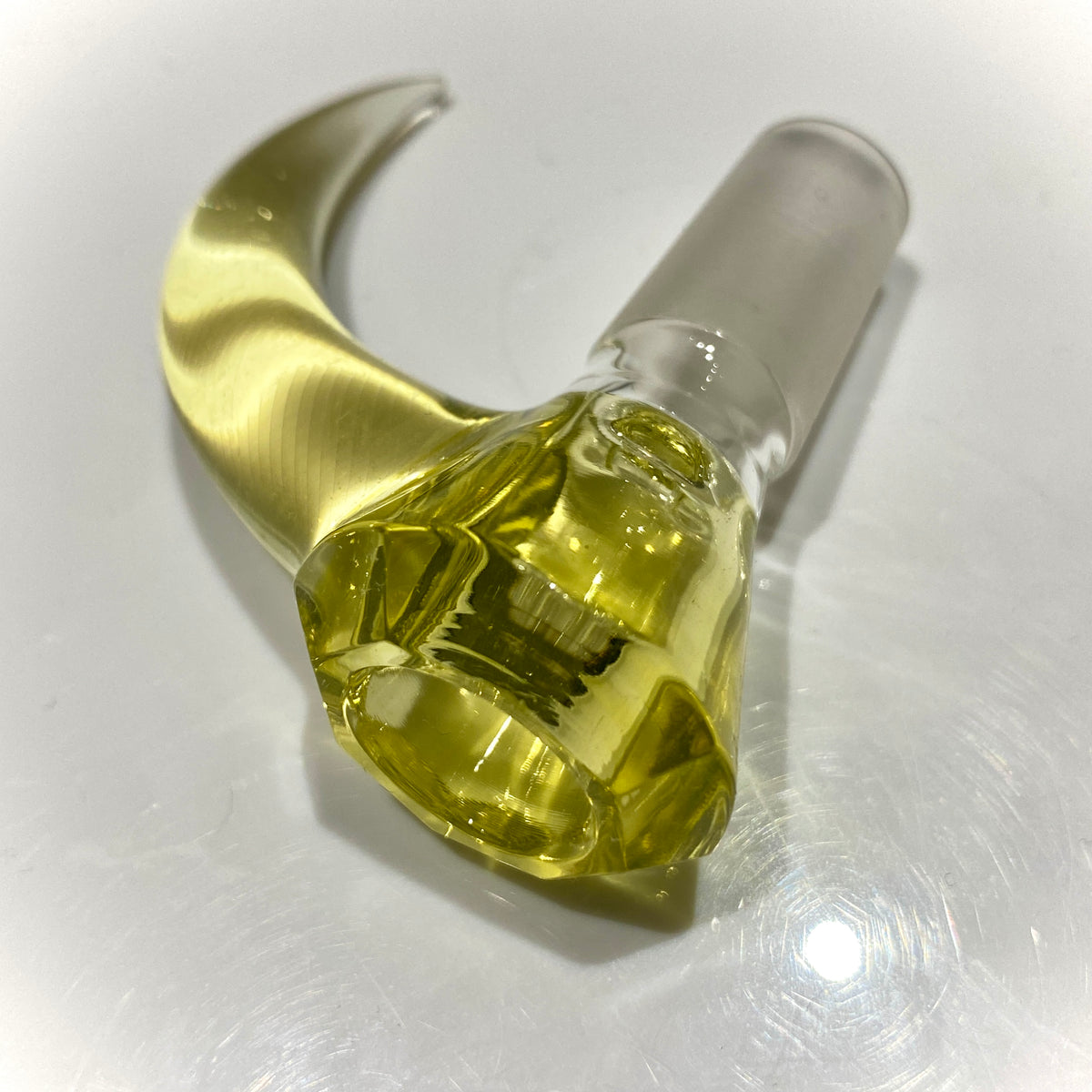 14mm Faceted 3-Hole Slide with Horn Handle (Serum)