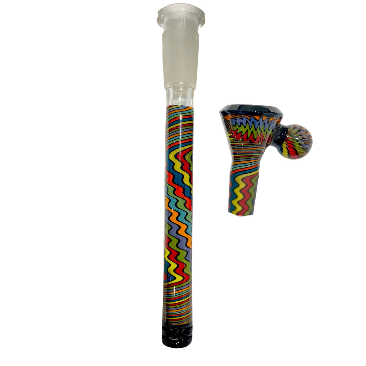 Worked Slide and Downstem Set (Rainbow)