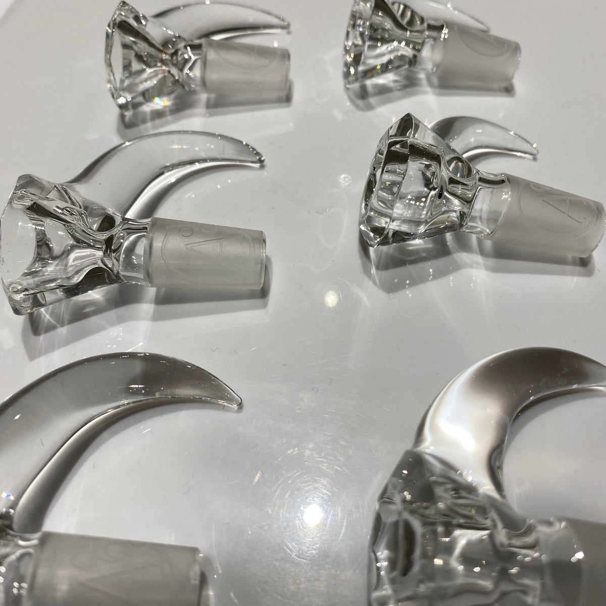 Clear Faceted - Snapper (14mm)