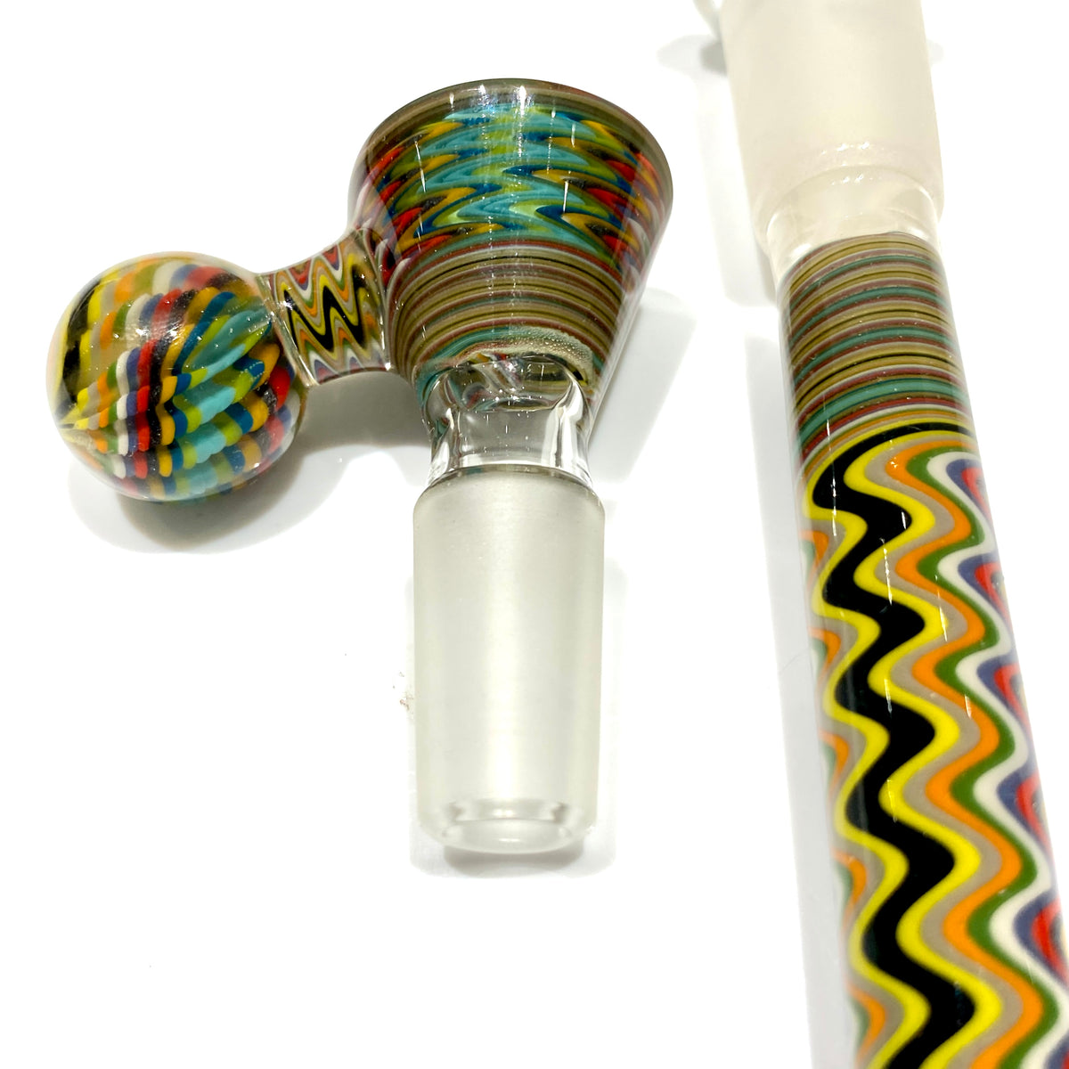 Worked Slide and Downstem Set with Stock Factory Joints