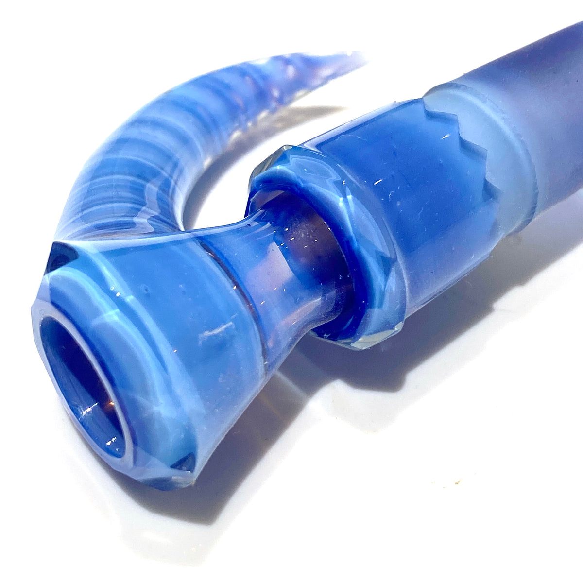 18/14mm 6 Inch Faceted Downstem and Slide Set  (Sonic/Lucy)