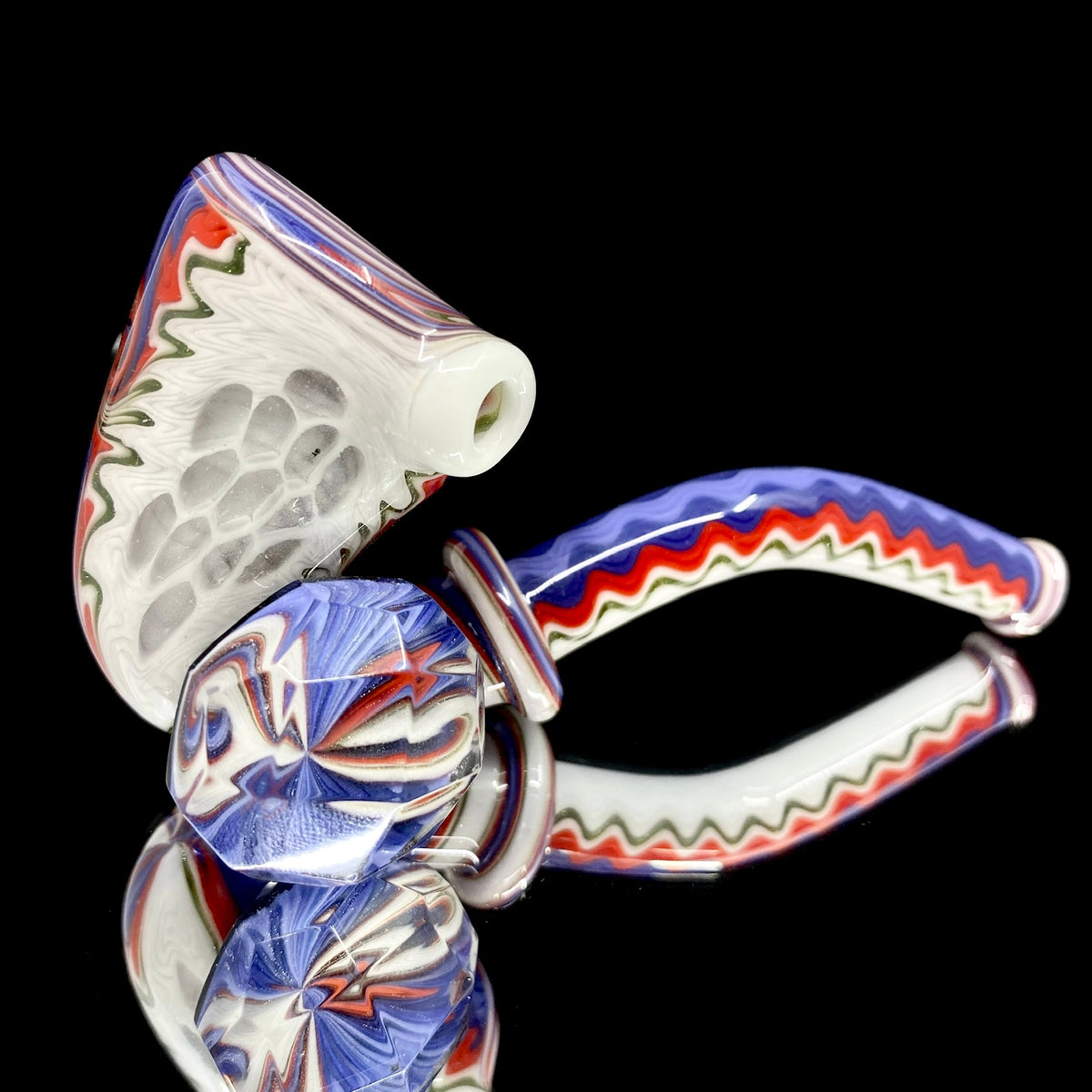 Red/White/Blue Line Work Sherlock Pipe