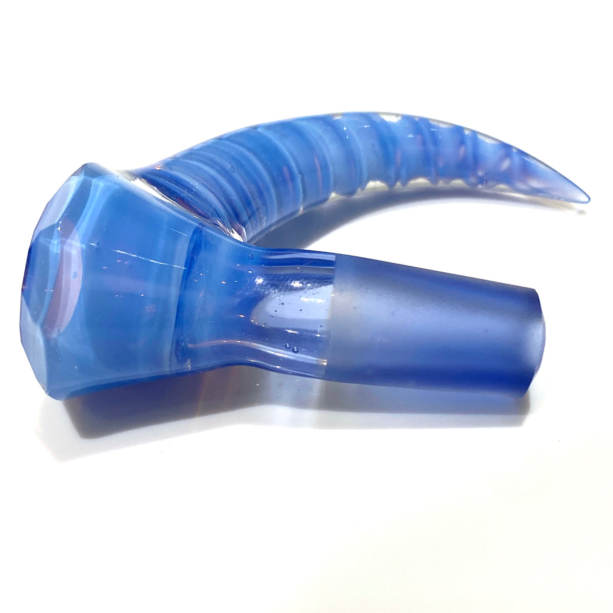 18/14mm 6 Inch Faceted Downstem and Slide Set  (Sonic/Lucy)