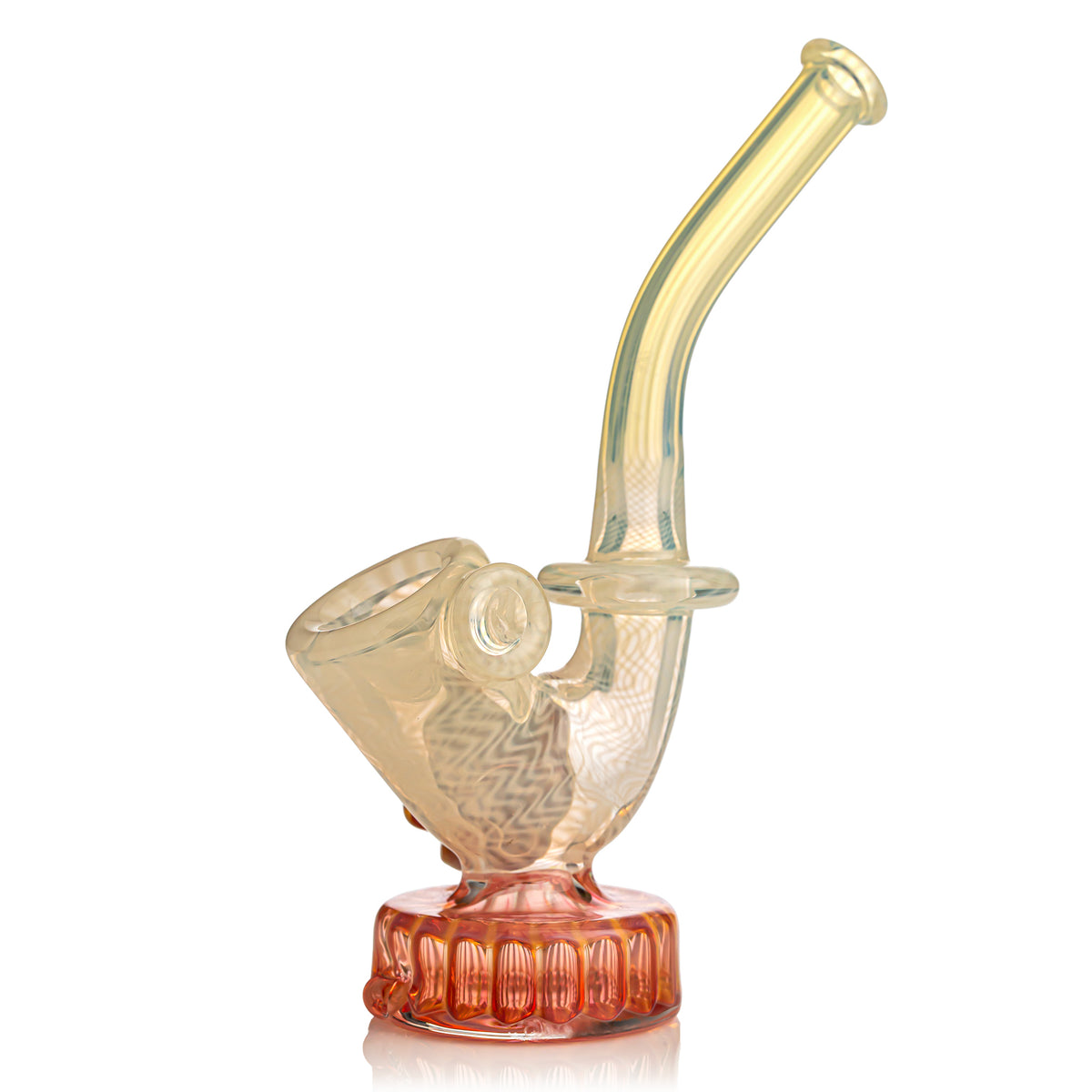 Silver Fume Sherlock Gold Fume Skull Puffco Top