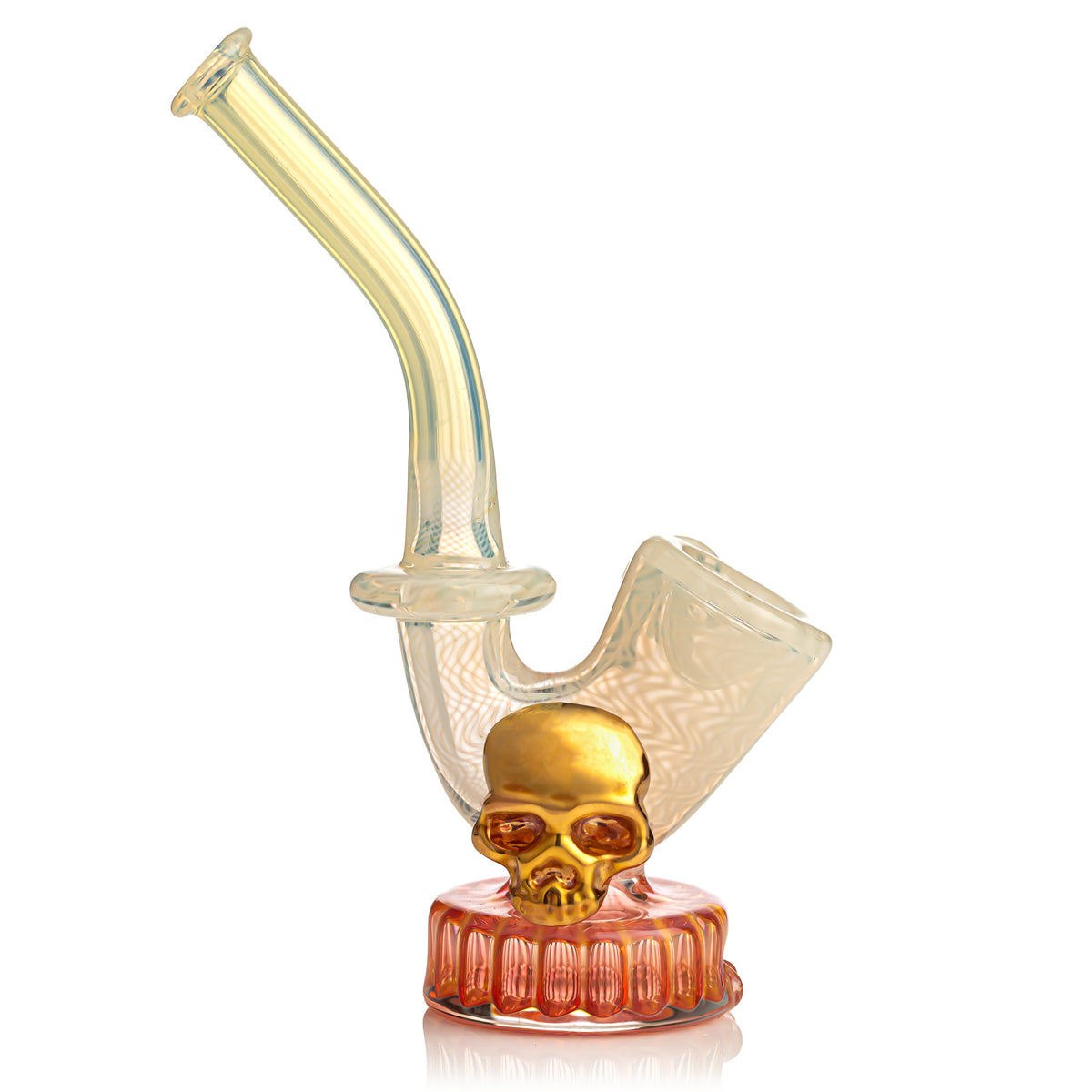 Silver Fume Sherlock Gold Fume Skull Puffco Top